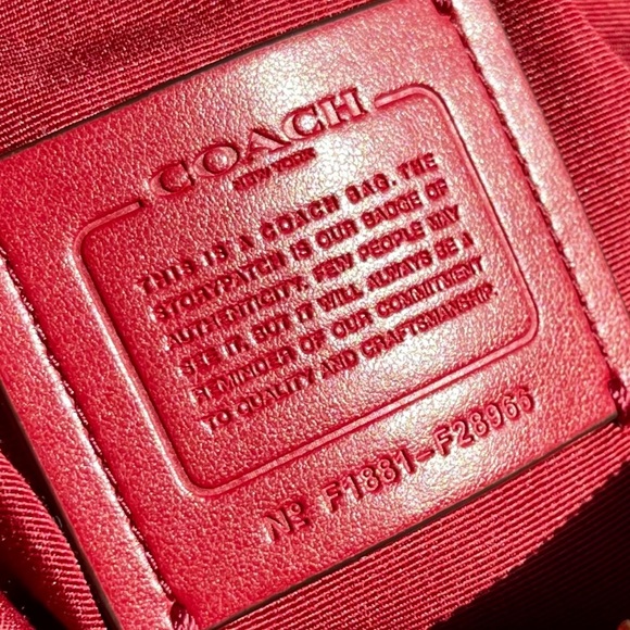 Coach Burgundy Shoulder Bag - Picture 7 of 7